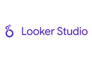 Skaitmeninės rinkodaros duomenų ataskaitų įrankio Looker Studio logotipas